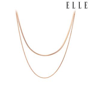 [엘르주얼리] 헤링본 레이어드 목걸이 ELBRNN192