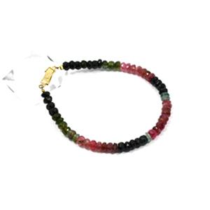 칼라 유색 토르마린 유색보석 천연석 탄생석팔찌 TO-100