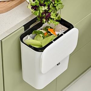 싱크대쓰레기통 9L 음식물 쓰레기통 쓰레기봉투 휴지통 걸이형