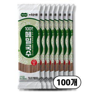 [순솔][대용량] 순솔 100% 메밀국수 10kg (100g 100봉) 글루텐프리 파스타면 제로슈가 소바 메밀면