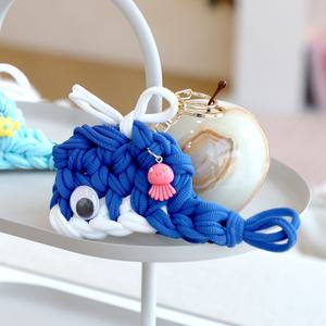 아트랄라 양말목 공예 지구환경 고래키링 DIY키트 업사이클링 키홀더