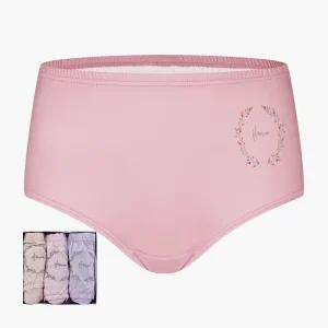 WCP5180 BYC 순면 부인용 빅사이즈 여성 맥시 삼각 팬티 3매세트