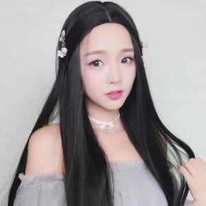 [LF8K3M4Q_56]연출 포니테일 통 생머리 가발(망포함)
