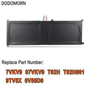 호환 DODOMORN 노트북 9TV5X 태블릿 XPS 12 부품, 07VKV9 7275 DELL 9250 교체 7000 T02H001 30Wh 배터리, 0V55D0 T02H Latitude