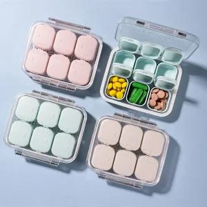 휴대용 알약케이스 비타민 보조제 보관 소분함 알약통 약 정리 제약용기 구급 약통 칸수조정가능 U066