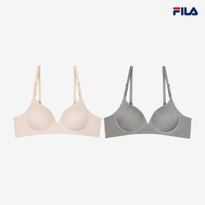 [휠라 언더웨어] 에센셜 베이직 노와이어브라 2종 택 (FI4BAG1643F_2SKU)