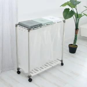 분리수거대 3구 분리수거함 청소 정리 재활용 쓰레기 가정용 페트병 스티로홈 비닐 원룸 펜션 사무실 카페 디오