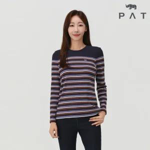 [PAT 여성] 스트라이프 심플 라운드 티셔츠_1J65331