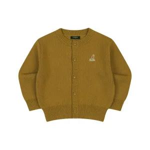 [캉골키즈](강남점)로고 포인트 니트 가디건 RD 0002 카키_ARDCCD00020KH