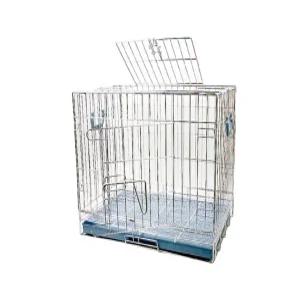 4B 크롬 사각 철장 중형 강아지케이지 애견철장