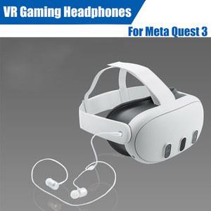 VR 헤드셋 고글 안경 기기 인이어 이어폰 메타 퀘스트 3 편안한 게이밍 헤드폰 몰입형 사운드 공학적