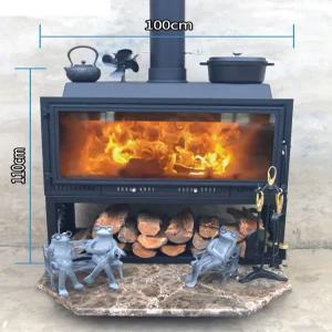 주물화목난로 나무 땔감 겨울 농막 전원 주택 히터 벽난로 - A타입