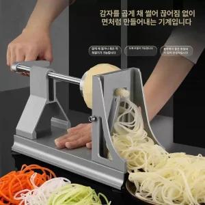 회전 만능 채칼 1개 양배추 마늘 절단기 야채