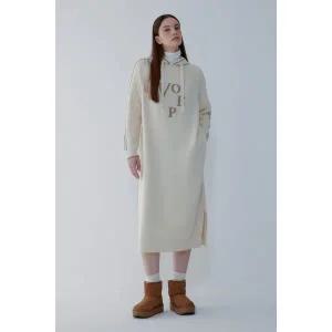 [VOV](대구신세계) 보브 울 블렌드 후디드 롱 니트 원피스(7155450011)