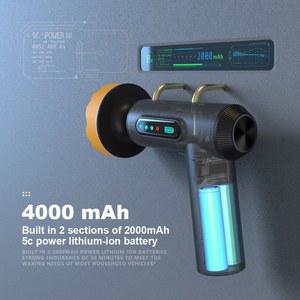 무선 자동차 광택기 왁싱 광택 도구 속도 광택제 가능 4000mAh 기계 조절 전기 2000 자동