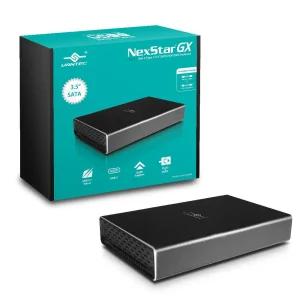 Vantec 넥스스타 Gx USB 3.1 Gen 2 Type-C 3.5인치 SATA HDD/SSD 인클로저, C to C 및 C to A 케이블 포함,