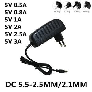 DC 5V 0.5A 0.8A 1A 2A 2.5A 3A AC 100-240V 변환기 전원 어댑터 5 V 볼트 1000MA 스위치 전원 공급 장치