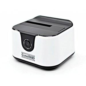 CineRAID CR-H115 USB 3.0 하드 드라이브 도킹 스테이션 2.5인치/3.5인치 SATA I/II/III HDD SDD - 20TB 지원, 핫 스왑, Windows/Mac/Linux와 호환(화이트)