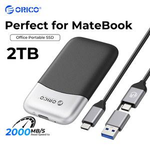 휴대용 SSD 외장 솔리드 스테이트 드라이브 2000 MB 2TB 1TB 512GB USB Gen2 C타입 PSSD 메이트북 노트북용
