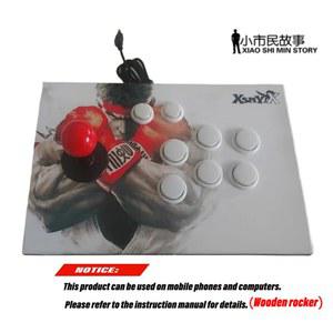 휴대폰 및 컴퓨터 나무 아케이드 USB 지연 없음 97 98 스트리트 파이터 PC 싱글 게임 컨트롤러 부착 전송