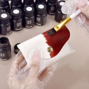 의류염색약 옷감 섬유 부분염색 30ml 가죽 염료 Diy 수제 소 야채 무두질 알코올 물 한 세트
