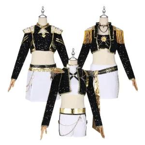 케이팝 데몬헌터스 의상 헌트릭스 미라 조이 루미 베이비 코스프레 블랙골드 코스튬