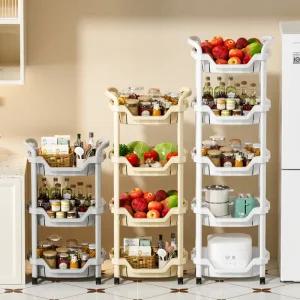 빌라드하우스 이지 무빙 올인원 멀티 다용도 수납 대형 이동식 카트 트롤리 주방 리빙 화장실