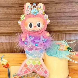 17CM 인형 옷 인어 스타일 Labubu 액세서리에 적합 인형 옷 드레스 휴머노이드 인형 의상 게임 소녀 선물