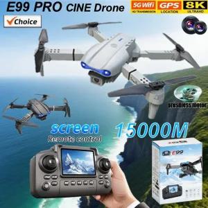 드론액세서리 E99 프로 드론 스크린 Quadcopter 원격 4 축 항공기 8K HD 사진 UAV 고도 헬리콥터
