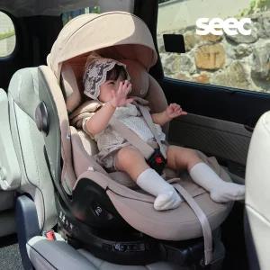 시크(SEEC) 맥스 아이리스 프로 통풍 회전형 카시트 신생아 아기 유아 i-size 전연령