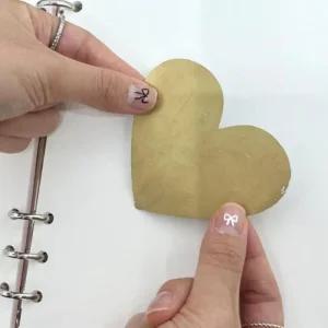 스크래치복권만들기 카드 제작 하트 스티커 10P (48pER)