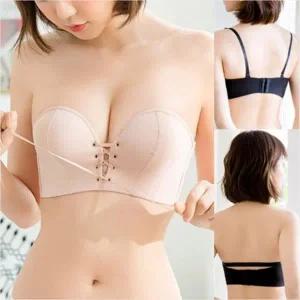 노와이어 오프숄더 코르셋뽕브라볼륨업사기보정 푸쉬업