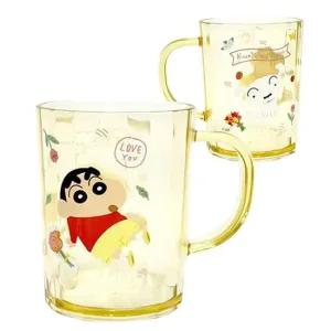 플라스틱 손잡이 머그컵 짱구 디자인 흰둥이 400ml 레크리에이션 컵 플라스틱물컵