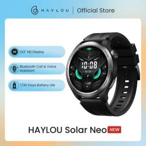 가민피닉스 HAYLOU 솔라 네오 스마트 시계 153 HD 디스플레이 블루투스 통화 알림 음성 워치 남성 여성 스