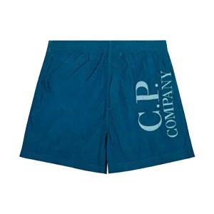[CP COMPANY]키즈 로고 숏팬츠 블루 16CKBW033B 00L3C00 848