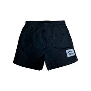 [CP COMPANY]키즈 크링클 스윔팬츠 블랙 16CKBW032B 00L3C00 999