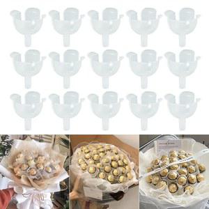 초콜릿 볼 홀더 케이스, 캔디 부케, DIY 고정 베이스, 투명 개 컵, 파티 장식, 생일 20 상자, 선물 웨딩 꽃 래퍼