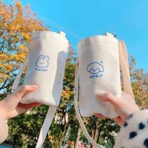 드링크백 캔버스 커피홀더 미니에코백 텀블러가방