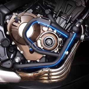 오토바이 엔진 보호 가드 크래시 바 스프링 버퍼 레이싱 스타일 범퍼는 혼다 CB650R E-클러치 2024 R에 적