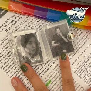 [셀러에이드]투명 스티커북 미니앨범 보관함 디자인 수집