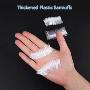 50/100pcs 일회용 귀 덮개 보호기 머리 염색 목욕 샤워 귀마개 미용 도구 살롱 이발사 액세서리