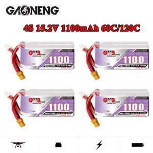 GNB 4S 15.2V 1100mAh 60C120C Hv Lipo 배터리 RC 헬리콥터 Quadcopter 비행기 FPV 레이싱 드론 부품