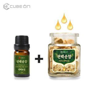 유리병 편백큐브 포함 편백순향 10ml오일 방향제 (W9992AF)
