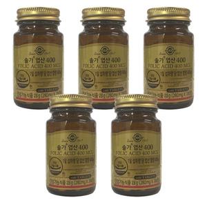 솔가 엽산 400 280mg x 100정 5개 -DL-