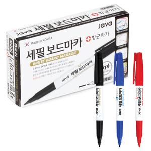 자바 세필 보드마카 향균마카 12개 화이트보드