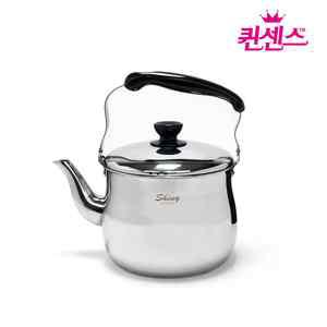 퀸센스 샤이니 인덕션 스텐주전자 /인덕션겸용 3중바닥 들통형 물주전자