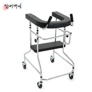 실버백세 DH-403 노인 보행보조기 성인용 환자용 어르신 보행기 어깨 보행차 실버카 U자 바퀴워커 실버용품 간병용품
