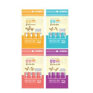 찹찹 짜먹는 강아지 간식 60g(15gX4)닭고기 연어 참치