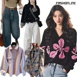 [패션라인] 인기신상 가을셔츠/원피스/블라우스/빅사이즈/데님/니트/반팔/가디건/자켓/미시의류/청바지