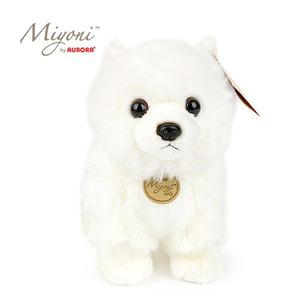 미요니 화이트 포메라니언 인형 21cm 중형 강아지인형